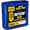 Core Tarps Heavy Duty Tarp, 100 ft L x 0.5 mm H x 50 ft W, 10 Mil, Blue, Polyethylene CT-605-50X100 - alternate 1